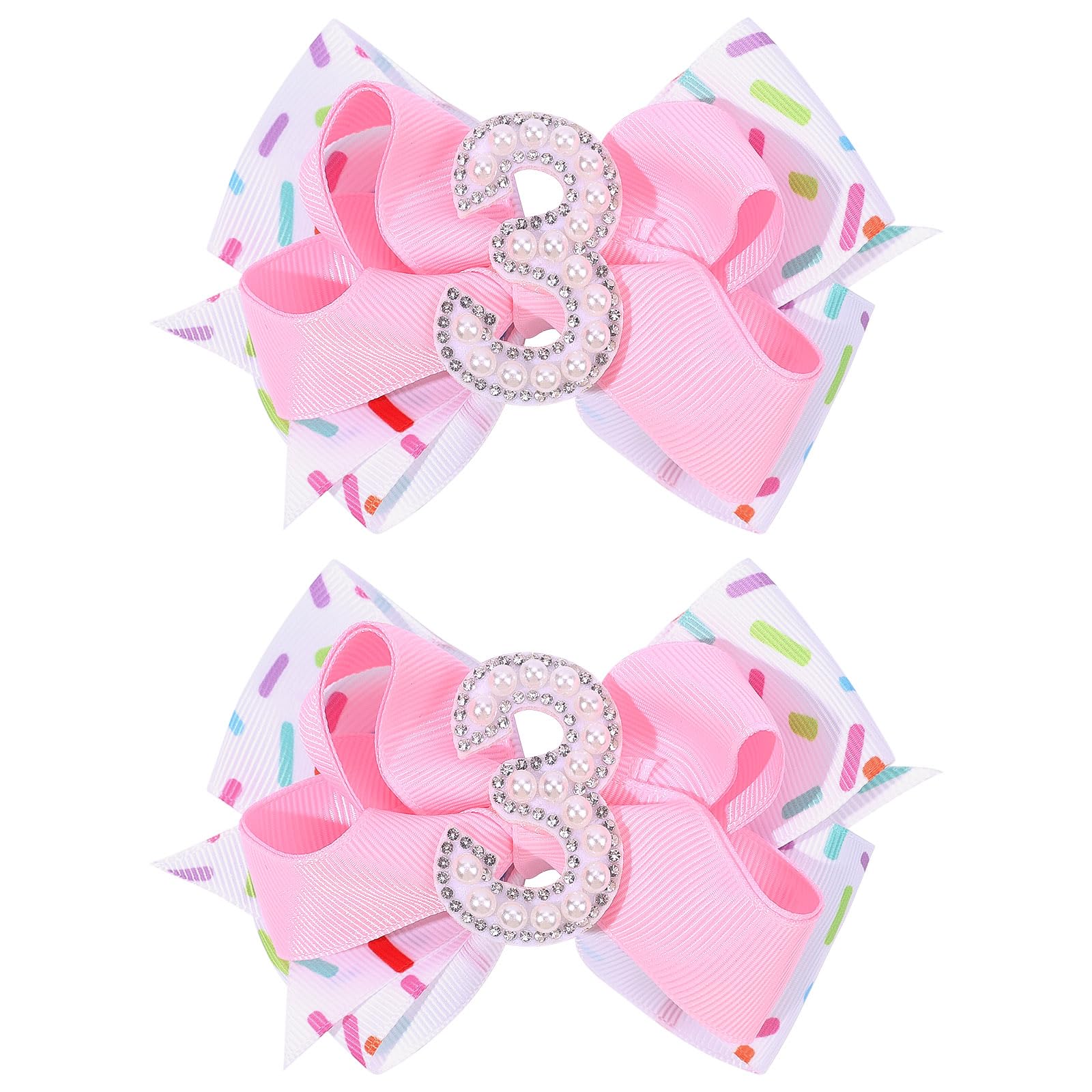 TOKUFAGU lazo rosa con helado para bebé, ideal para fotos de cumpleaños