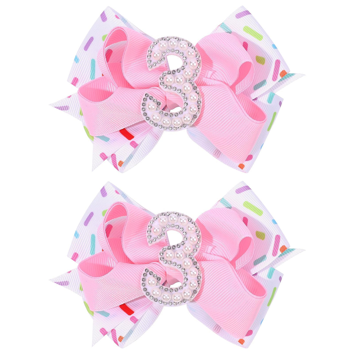 TOKUFAGU lazo rosa con helado para bebé, ideal para fotos de cumpleaños