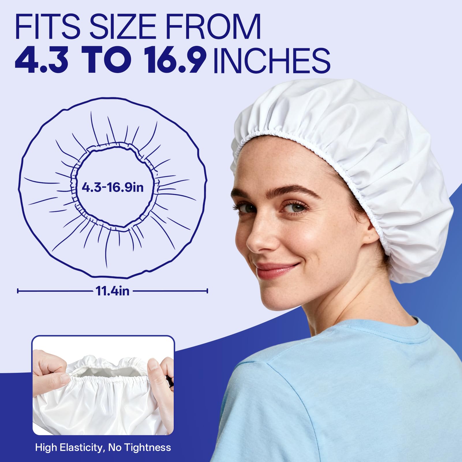 Tolnetr gorro champú fácil de usar para usuarios sin complicaciones.