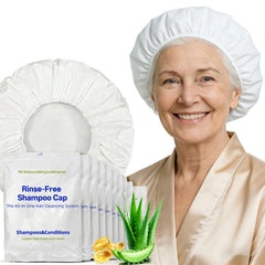 Tolnetr gorro champú sin agua calentado en microondas para lavado cómodo.