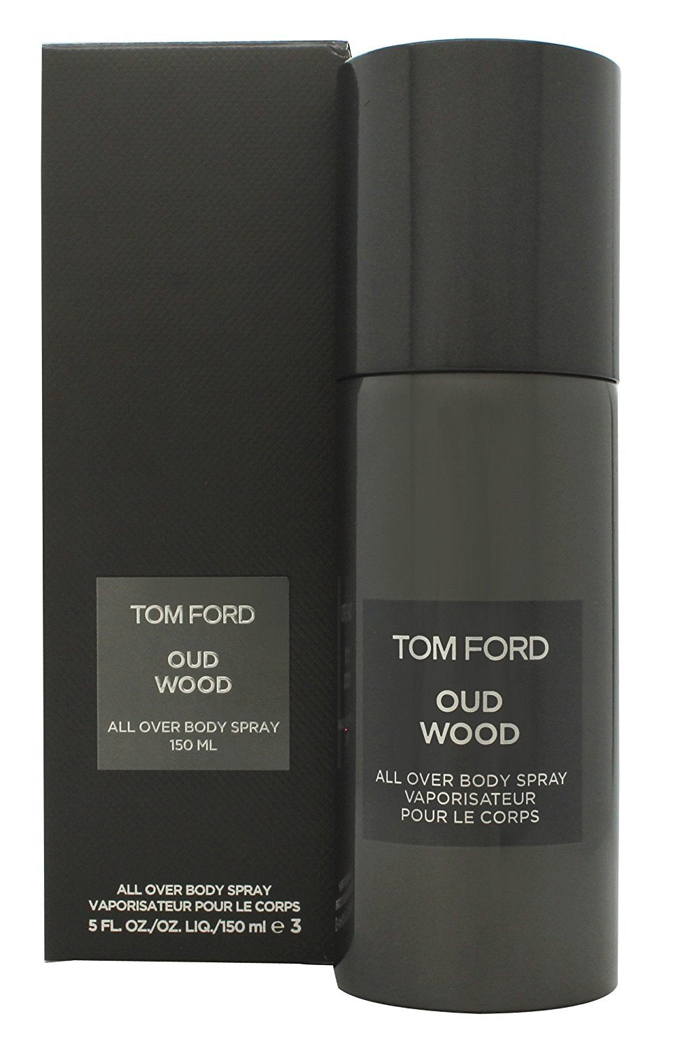 Para reforzar la duración, usa gel de baño y loción de Tom Ford Oud Wood