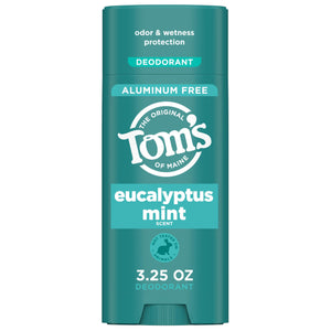 Tom's of Maine desodorante natural Eucalipto Menta, aplicación transparente para uso diario