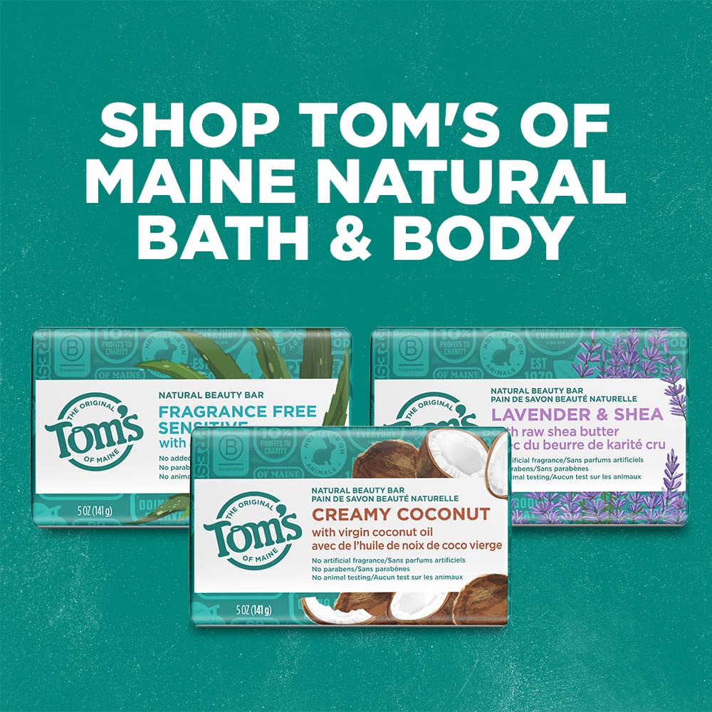 Tom's of Maine barra natural, sin pruebas en animales.