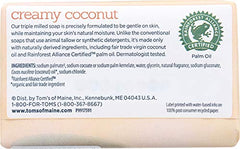 Tom's of Maine barra shea manteca, nutricion suave durante la ducha.