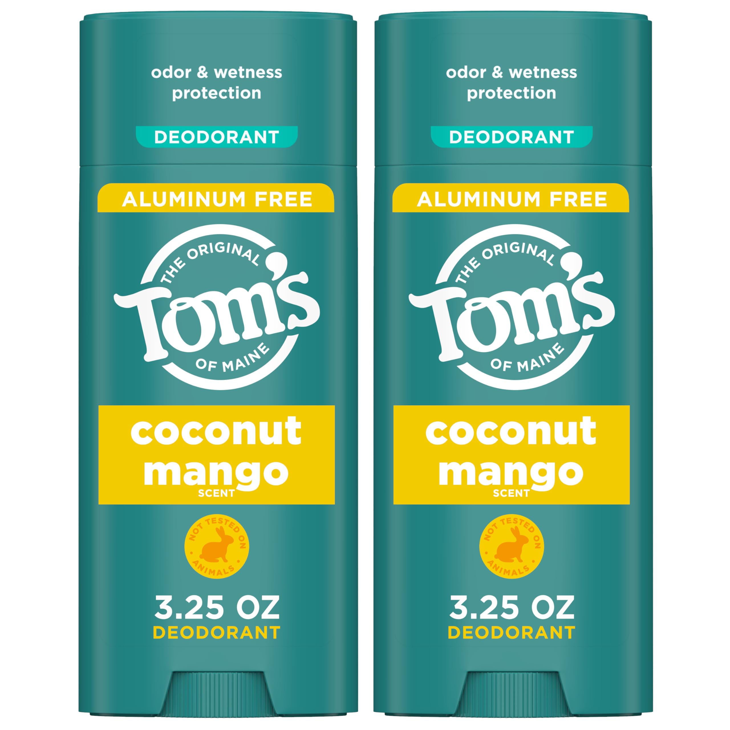 Tom's of Maine Coco Mango desodorante en barra para uso diario.