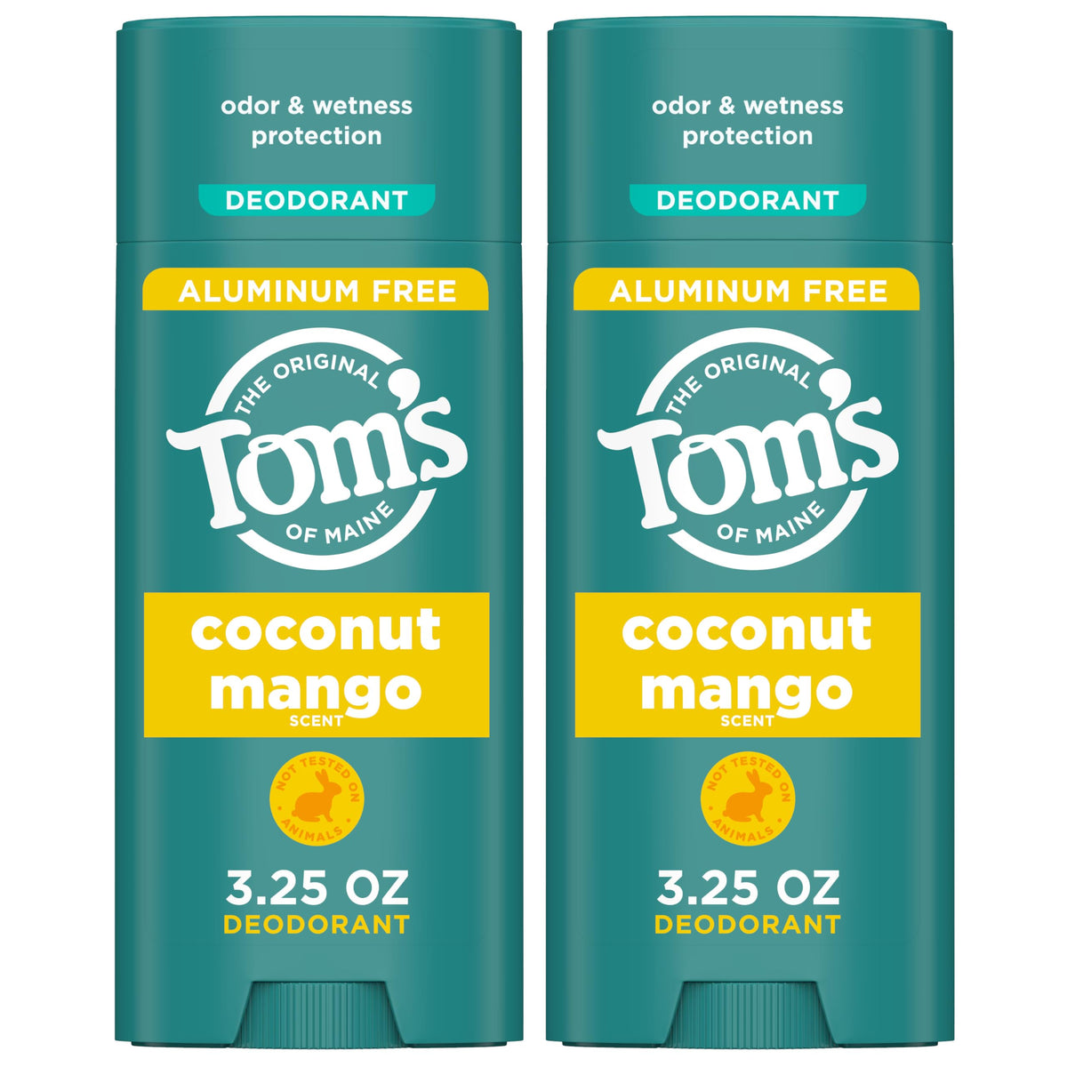 Tom's of Maine Coco Mango desodorante en barra para uso diario.