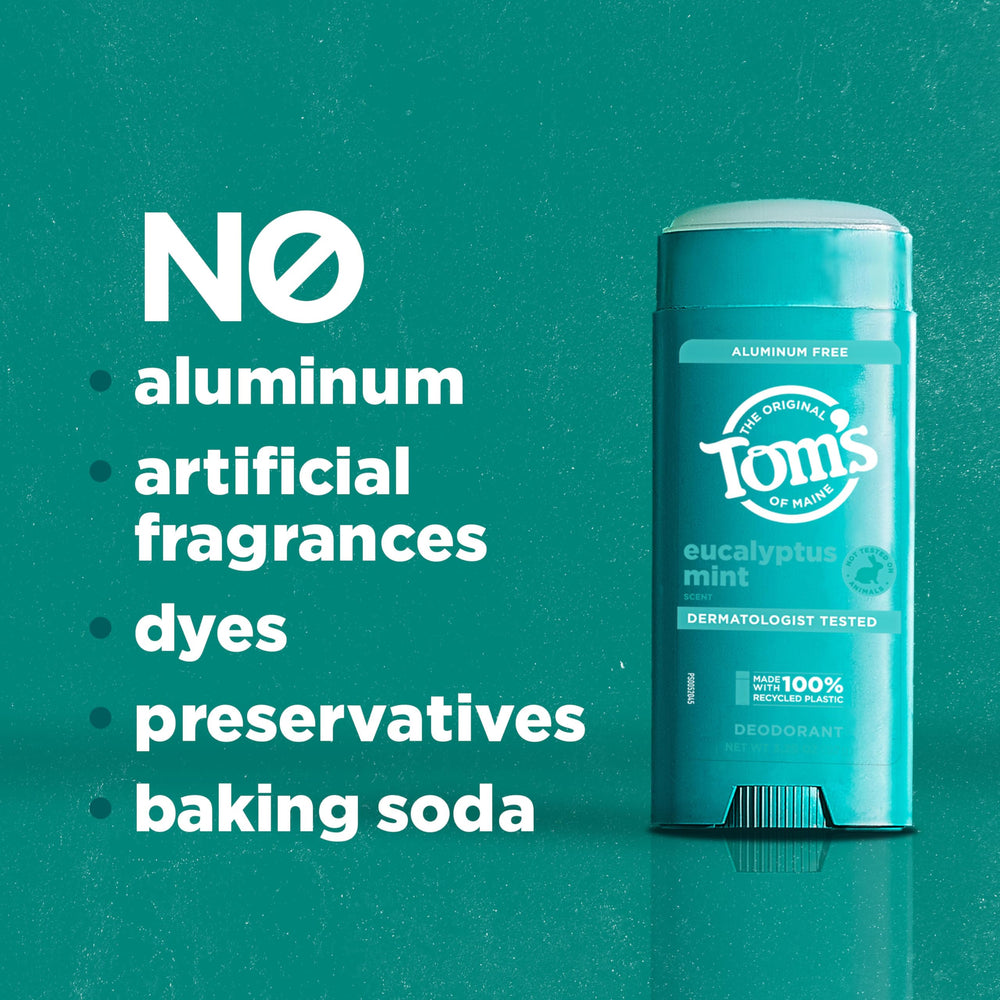 Deslizamiento suave de Tom’s of Maine para una aplicación cómoda durante el día.