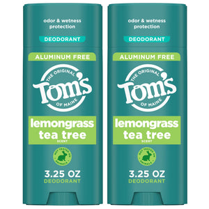 Tom's of Maine Desodorante Lemongrass Tea Tree: aplicación clara y suave para diario