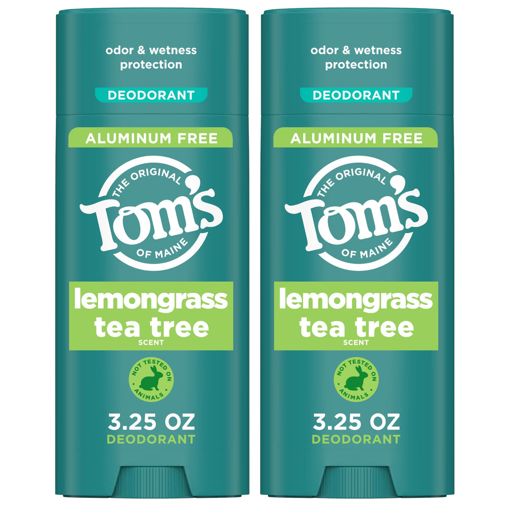 Tom's of Maine Desodorante Lemongrass Tea Tree: aplicación clara y suave para diario