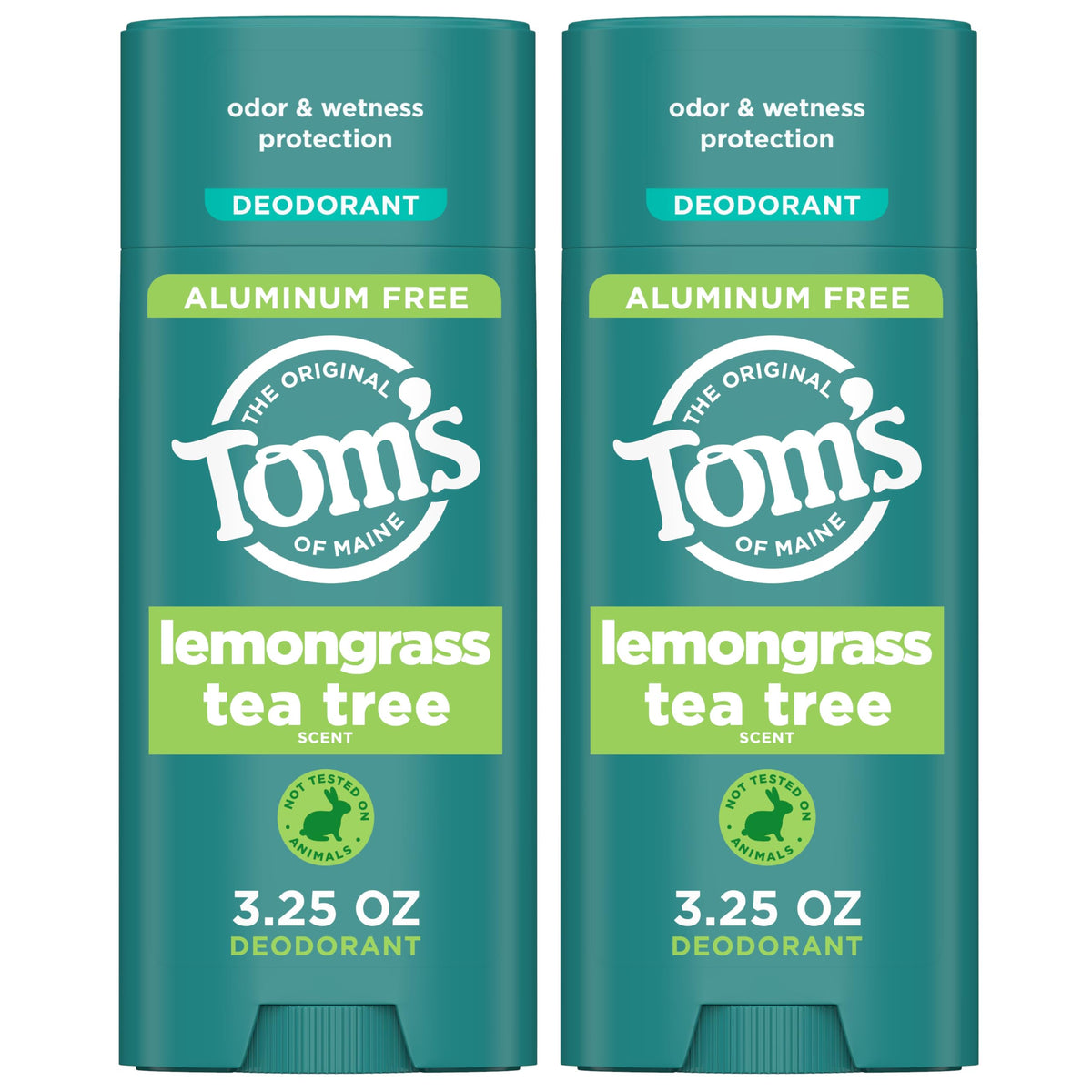 Tom's of Maine Desodorante Lemongrass Tea Tree: aplicación clara y suave para diario