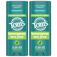 Tom's of Maine Desodorante Lemongrass Tea Tree: aplicación clara y suave para diario