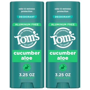 Tom's of Maine Desodorante Natural Cucumber Aloe en empaque, opción sostenible.