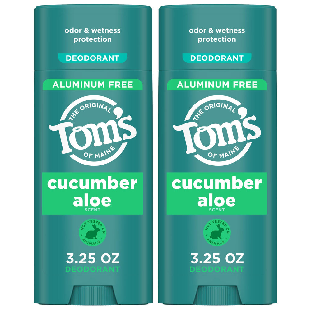 Tom's of Maine Desodorante Natural Cucumber Aloe en empaque, opción sostenible.