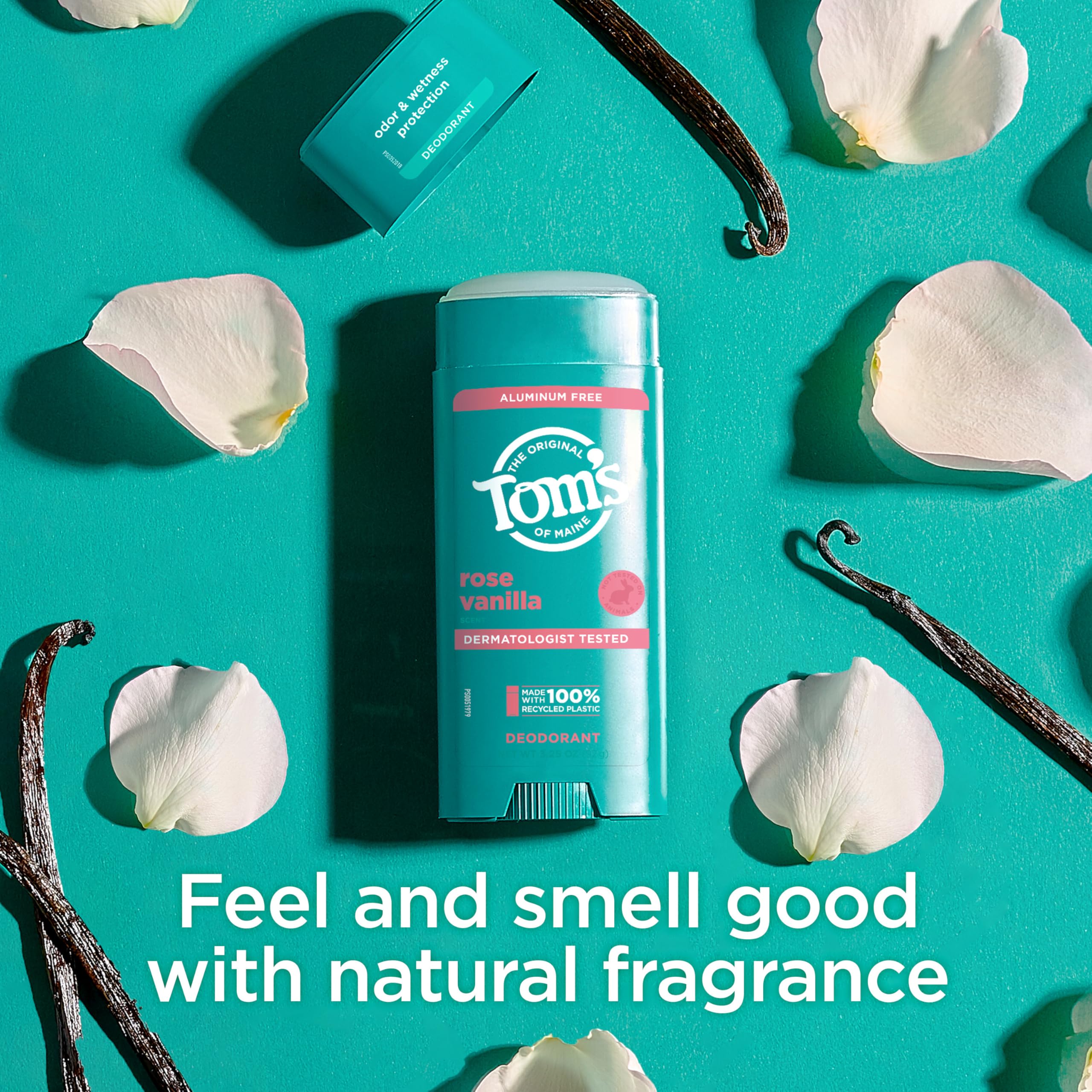 Tom's of Maine Desodorante Rose Vanilla, ingredientes de calidad para cuidado diario