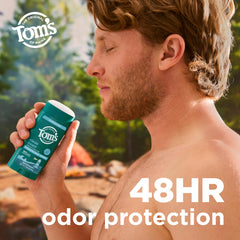 Toms of Maine Desodorante en barra Cln Coast: lado izquierdo resalta diseño ergonómico