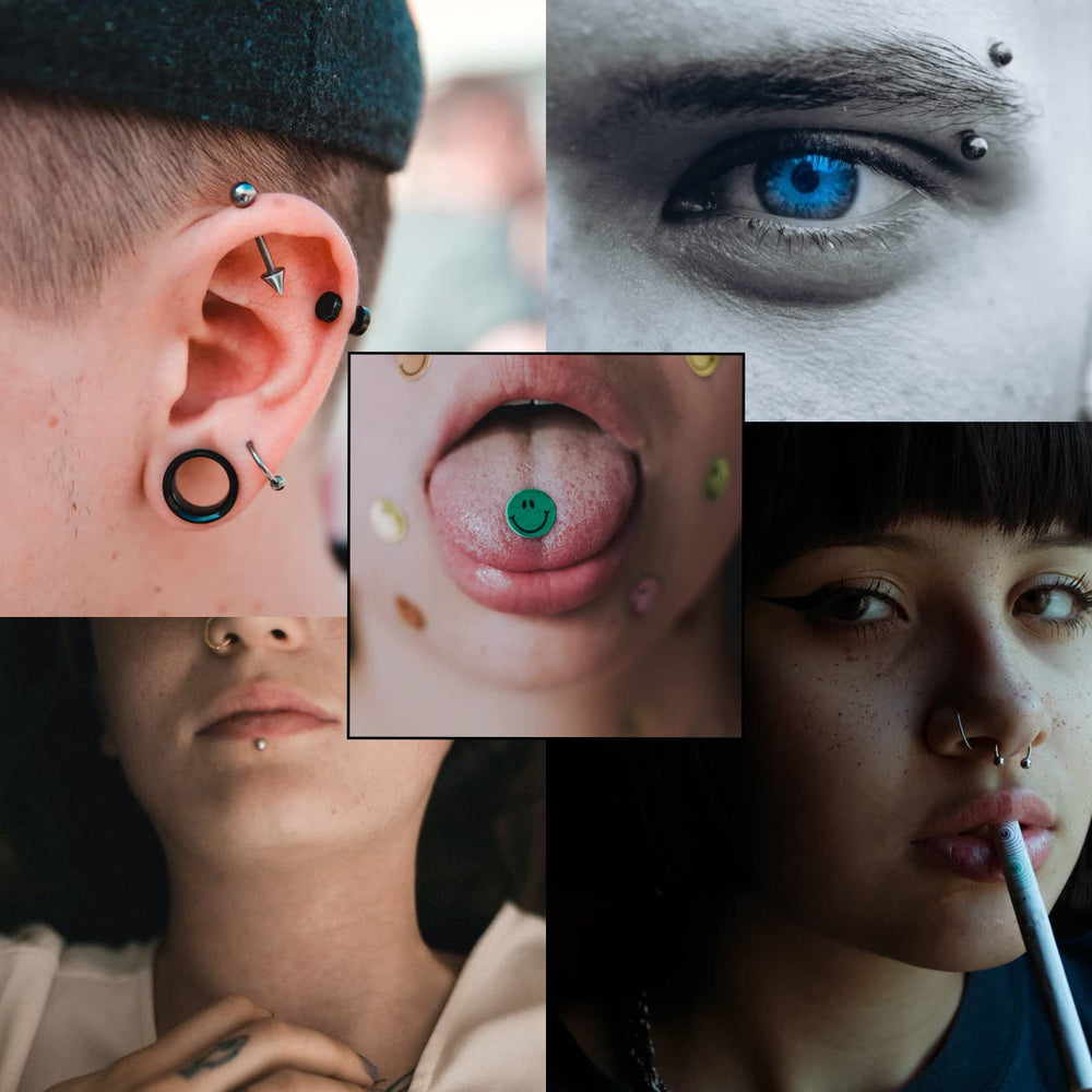 TONBAO 18G, 10 piezas para sesiones de piercing prácticas.