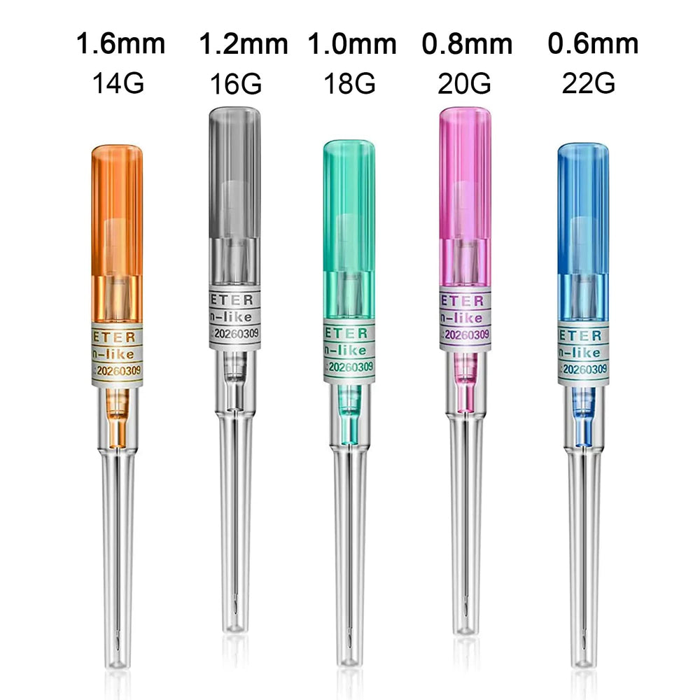 TONBAO 18G esterilizadas con gas de óxido de etileno para higiene confiable.