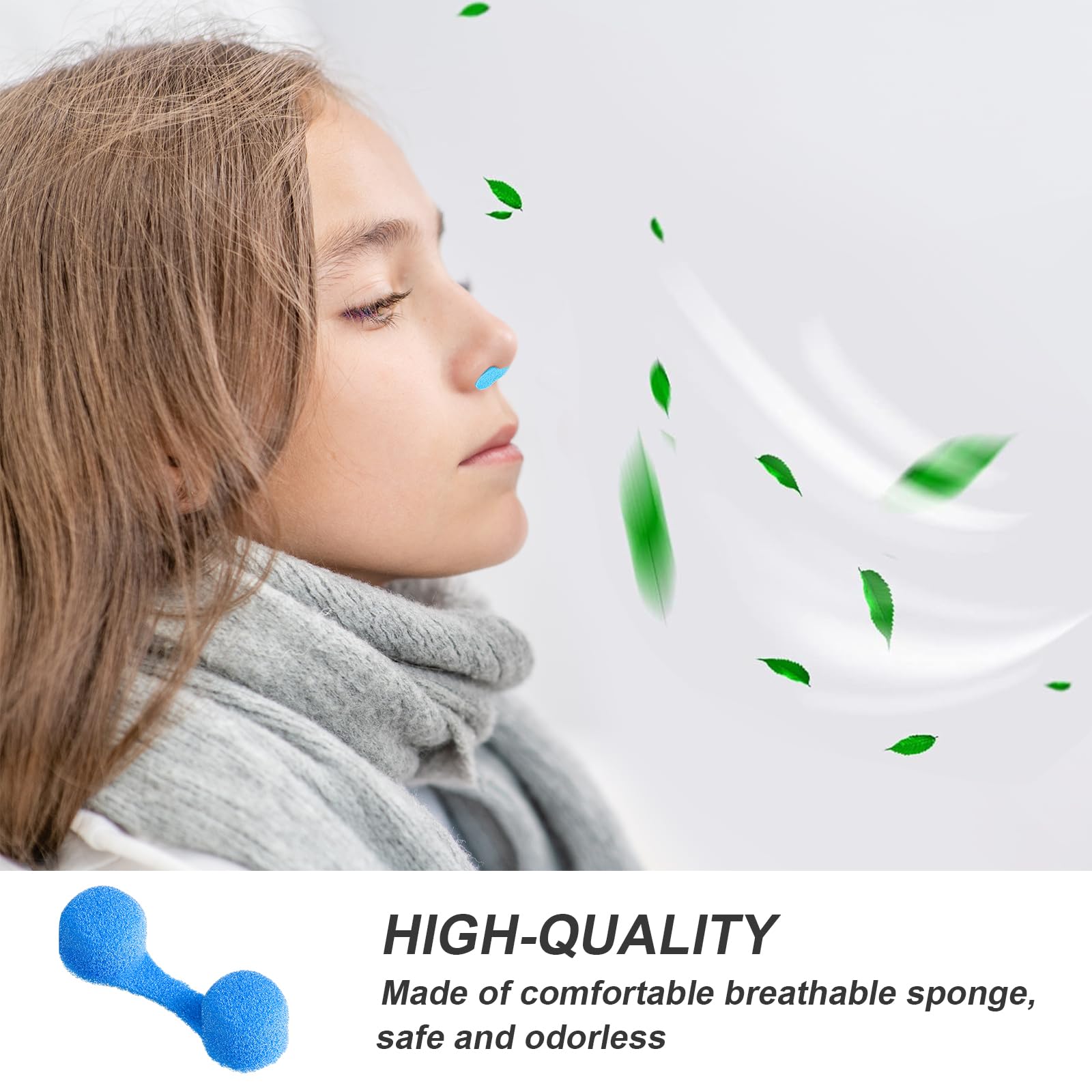 Filtro nasal de tamaño 1,5x0,4 pulgadas para ajuste cómodo.
