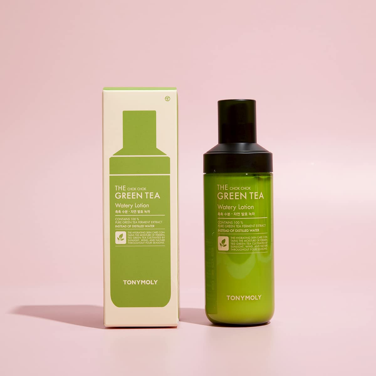 TONYMOLY Chok Chok Green Tea: textura ligera y rápida absorción sin grasa.