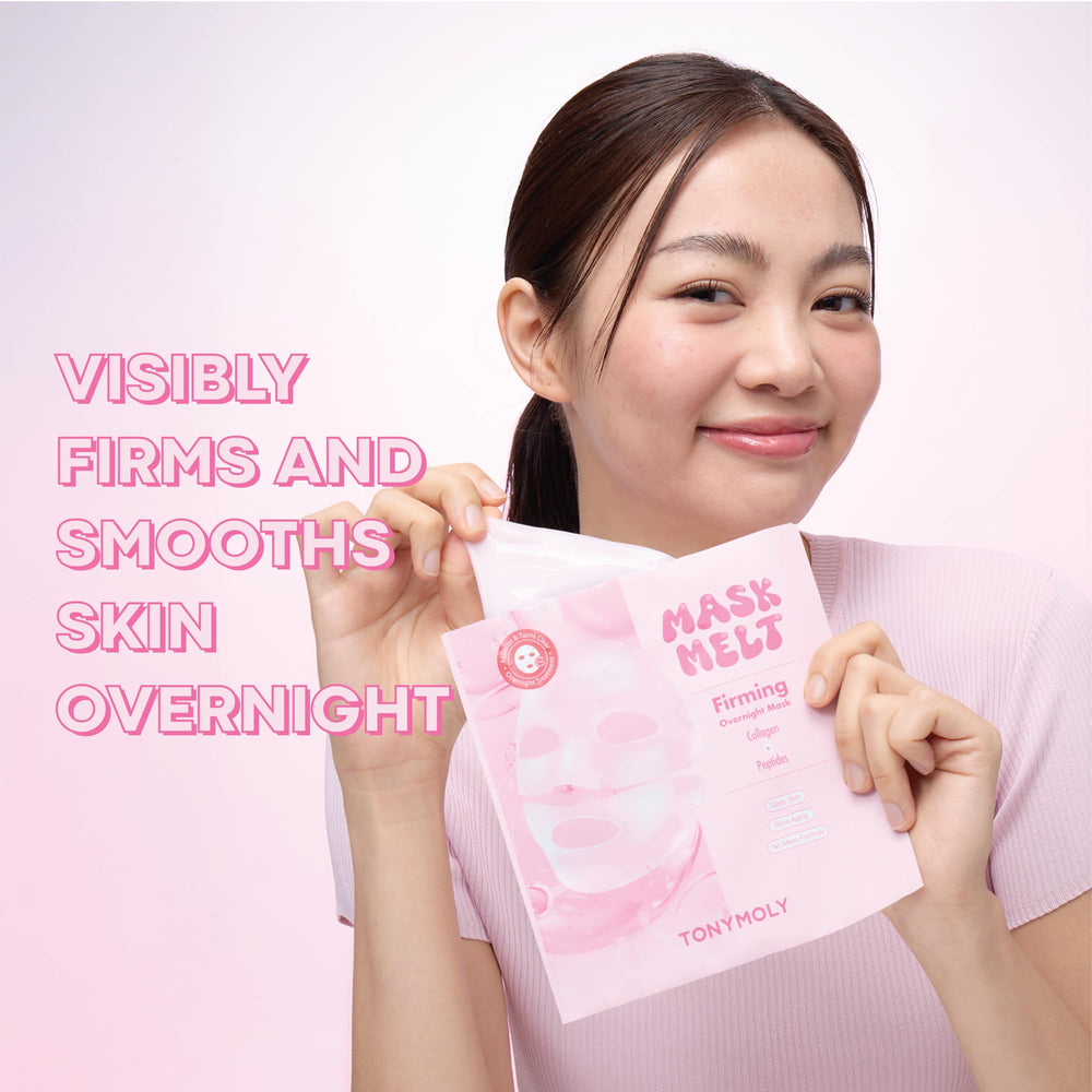 TONYMOLY Mascarilla con colágeno y péptidos suaviza líneas y mejora elasticidad