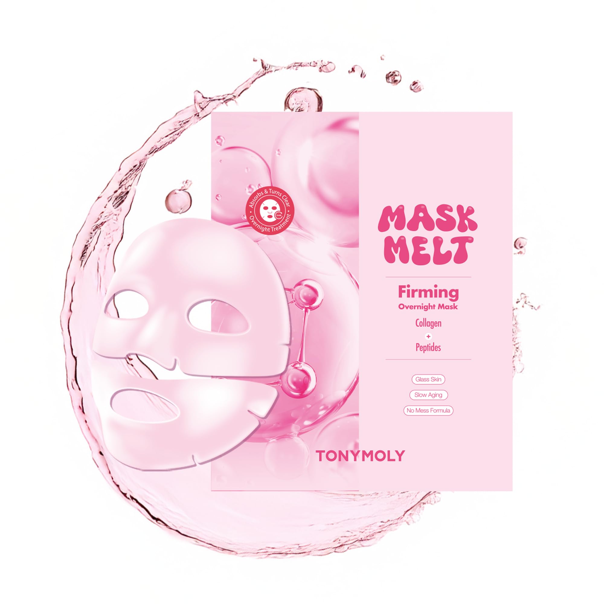 TONYMOLY Mascarilla hidrogel derretible nocturna para firmeza al despertar