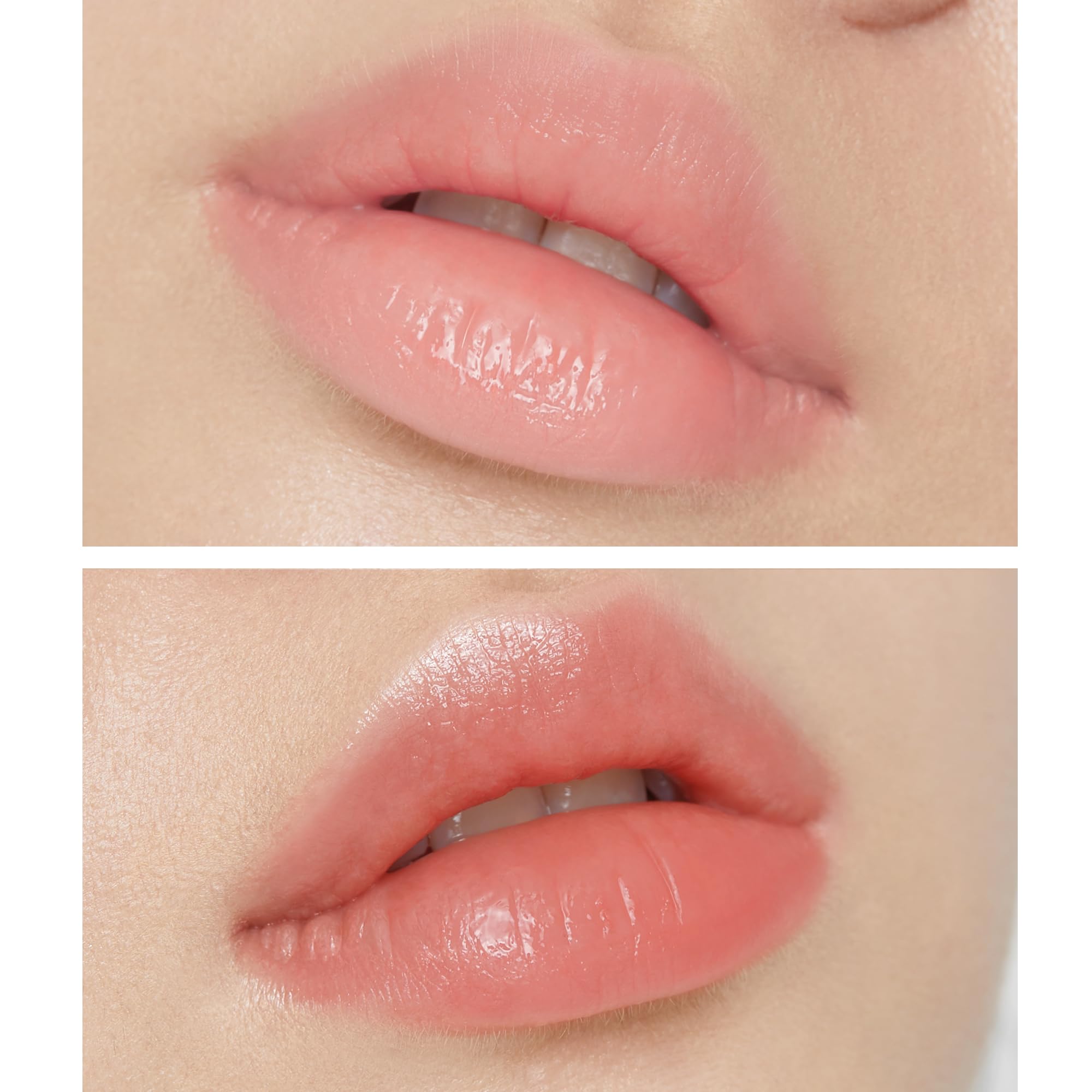 Textura suave del brillo labial para aplicar cómodamente