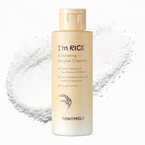 TONYMOLY polvo exfoliante de arroz para exfoliar suavemente al agua.