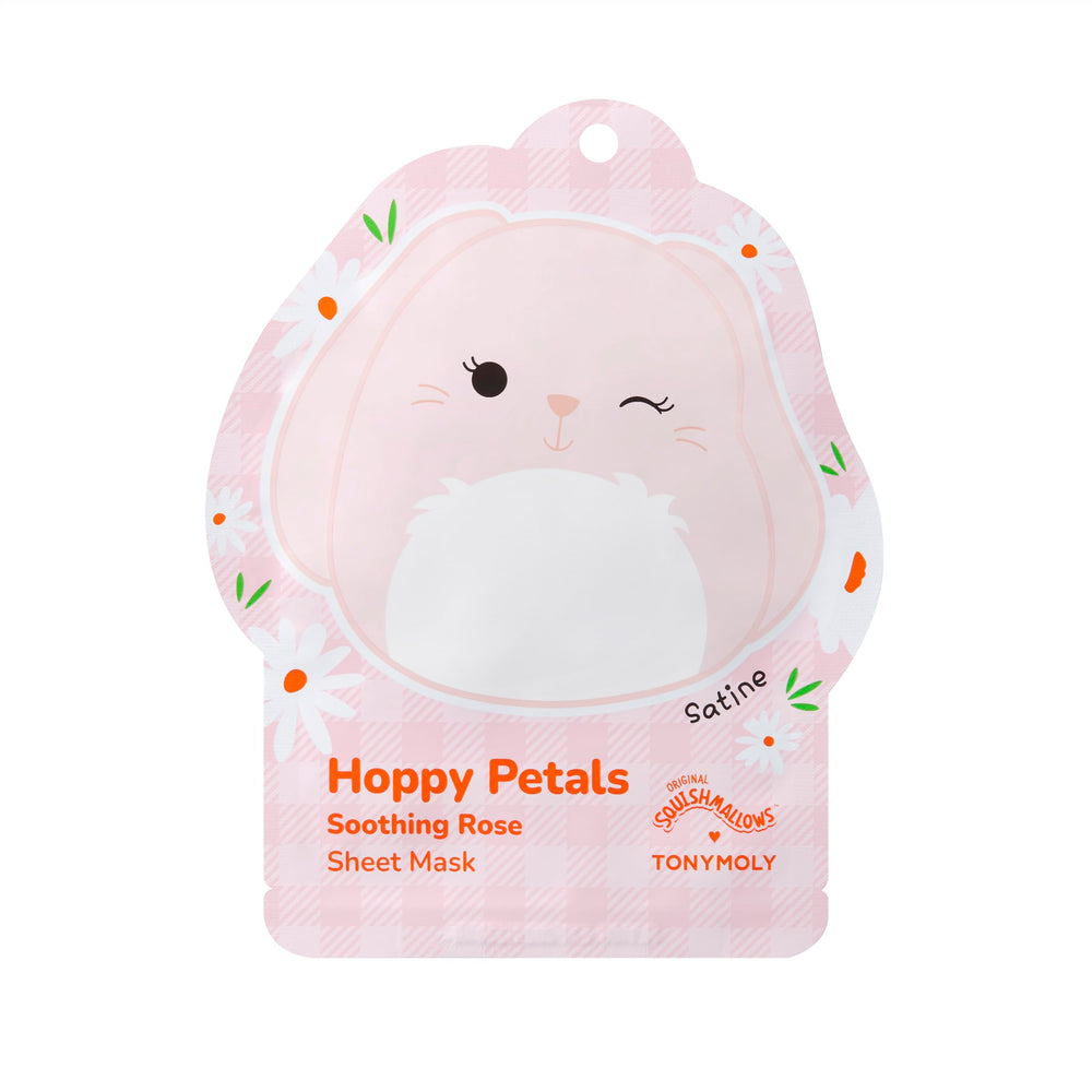 TONYMOLY Satine Hoppy Petals en empaque; ideal como regalo de primavera.