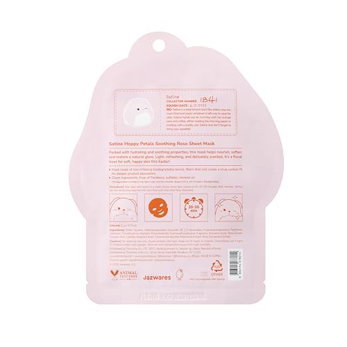 TONYMOLY Satine Hoppy Petals mascarilla camomila para hidratación suave.