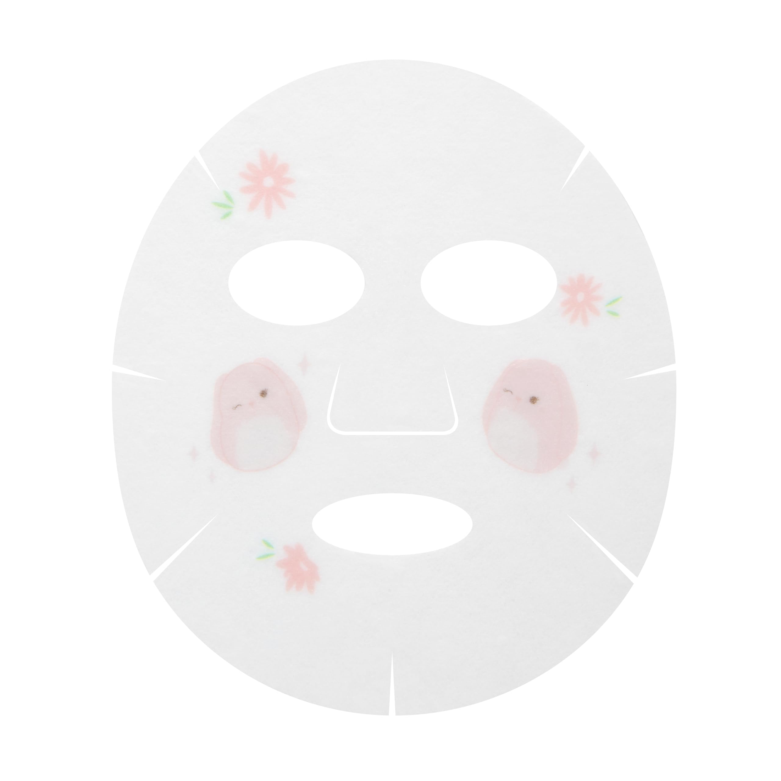 TONYMOLY Satine Hoppy Petals máscara rosa para calmar la piel.