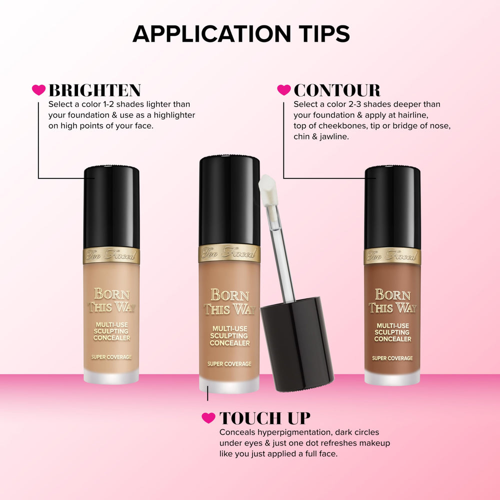 Too Faced Born This Way, acido hialuronico suavizando la apariencia.