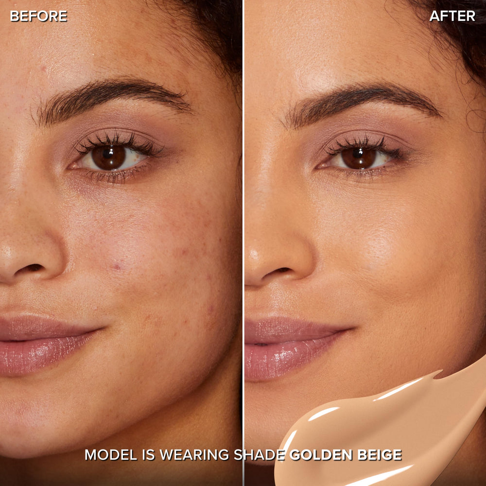 Too Faced Born This Way Concealer, tubo detalle, aplicador preciso para áreas pequeñas.