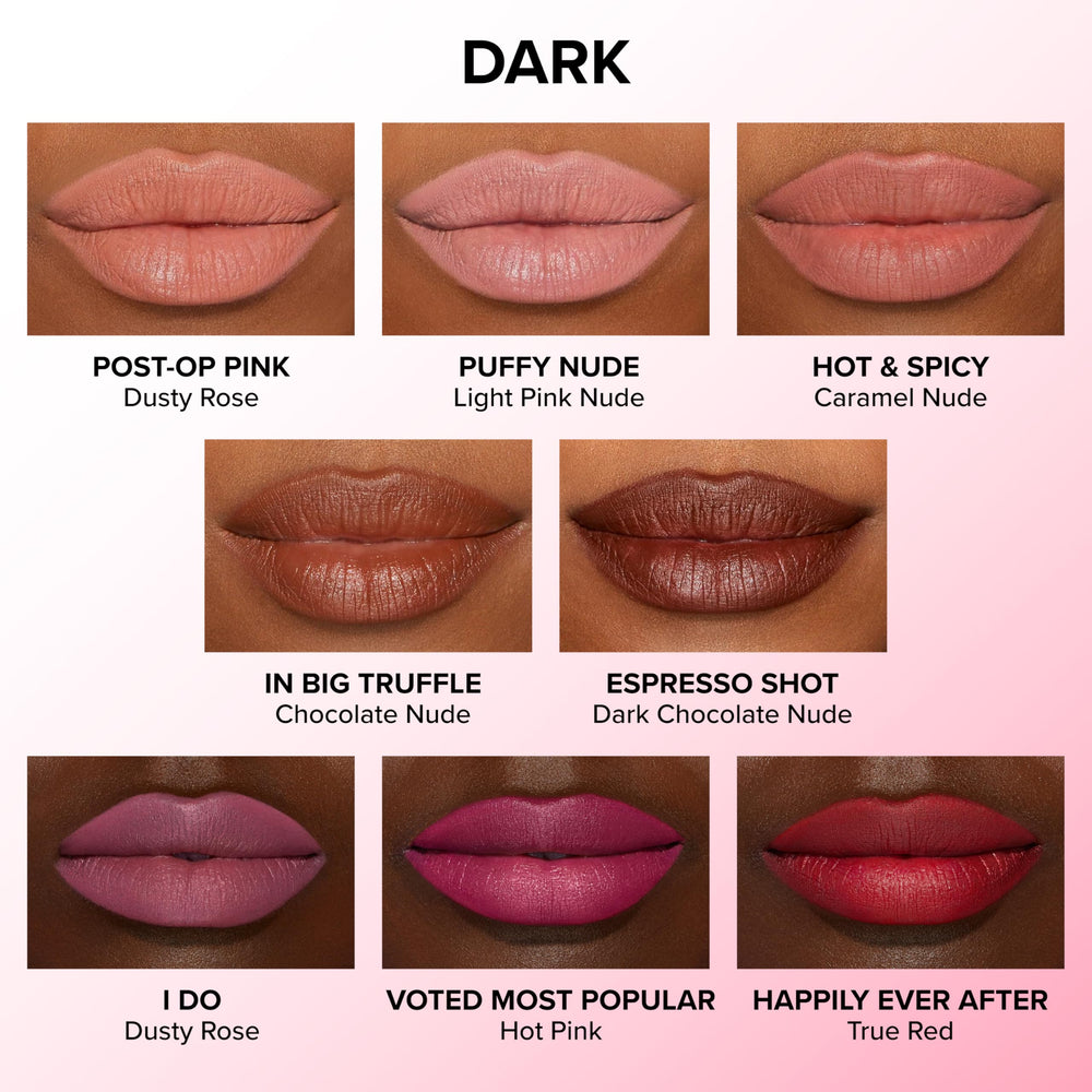 Too Faced inyccion-labial-extreme diseño-clic sin-afilar para uso práctico.