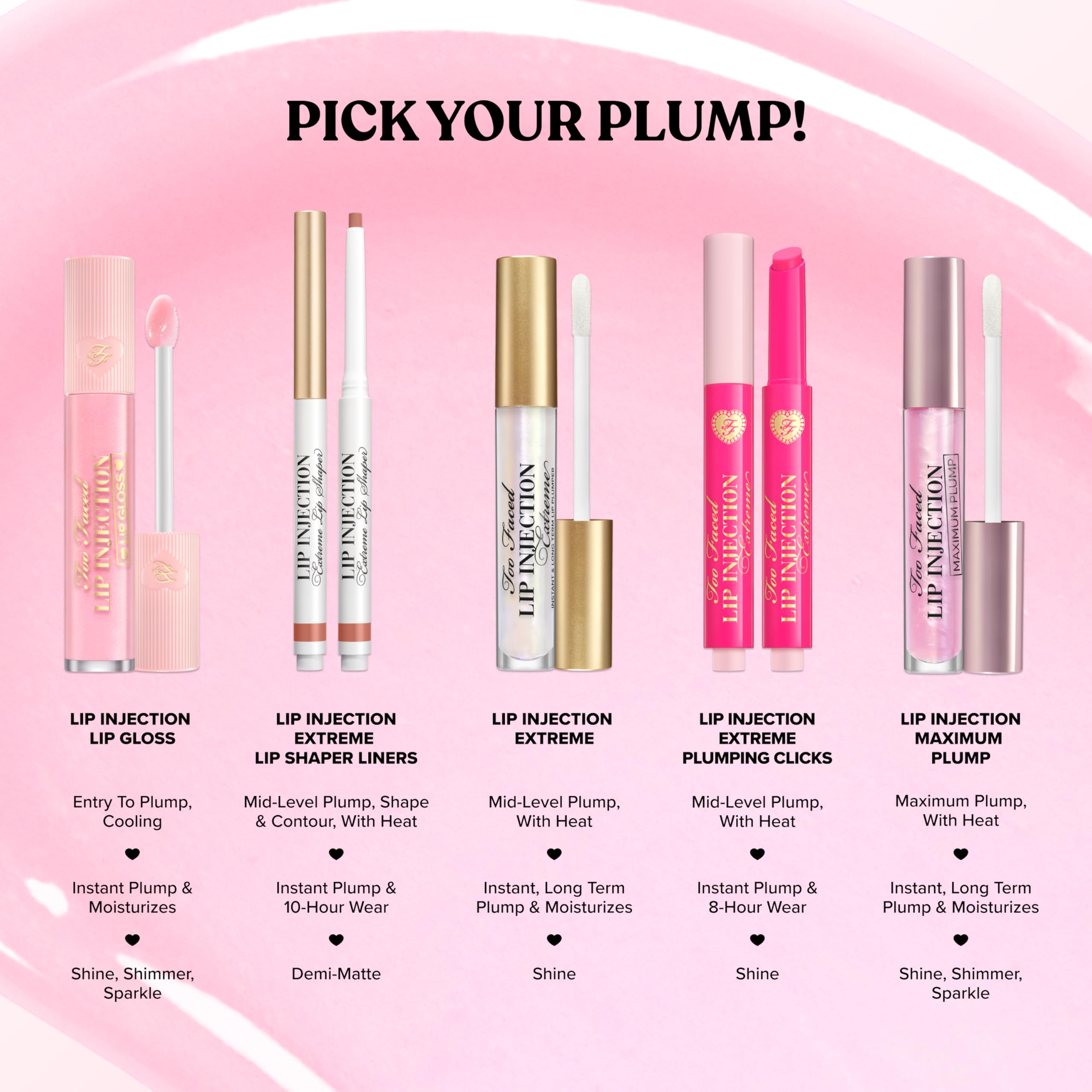 Too Faced inyccion-labial-extreme vegano libre-de-crueldad para maquillaje consciente.