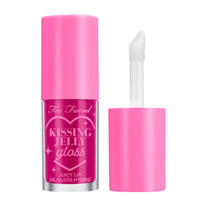 Too Faced Kissing Jelly Lip Oil + Gloss: bote elegante que hidrata durante horas