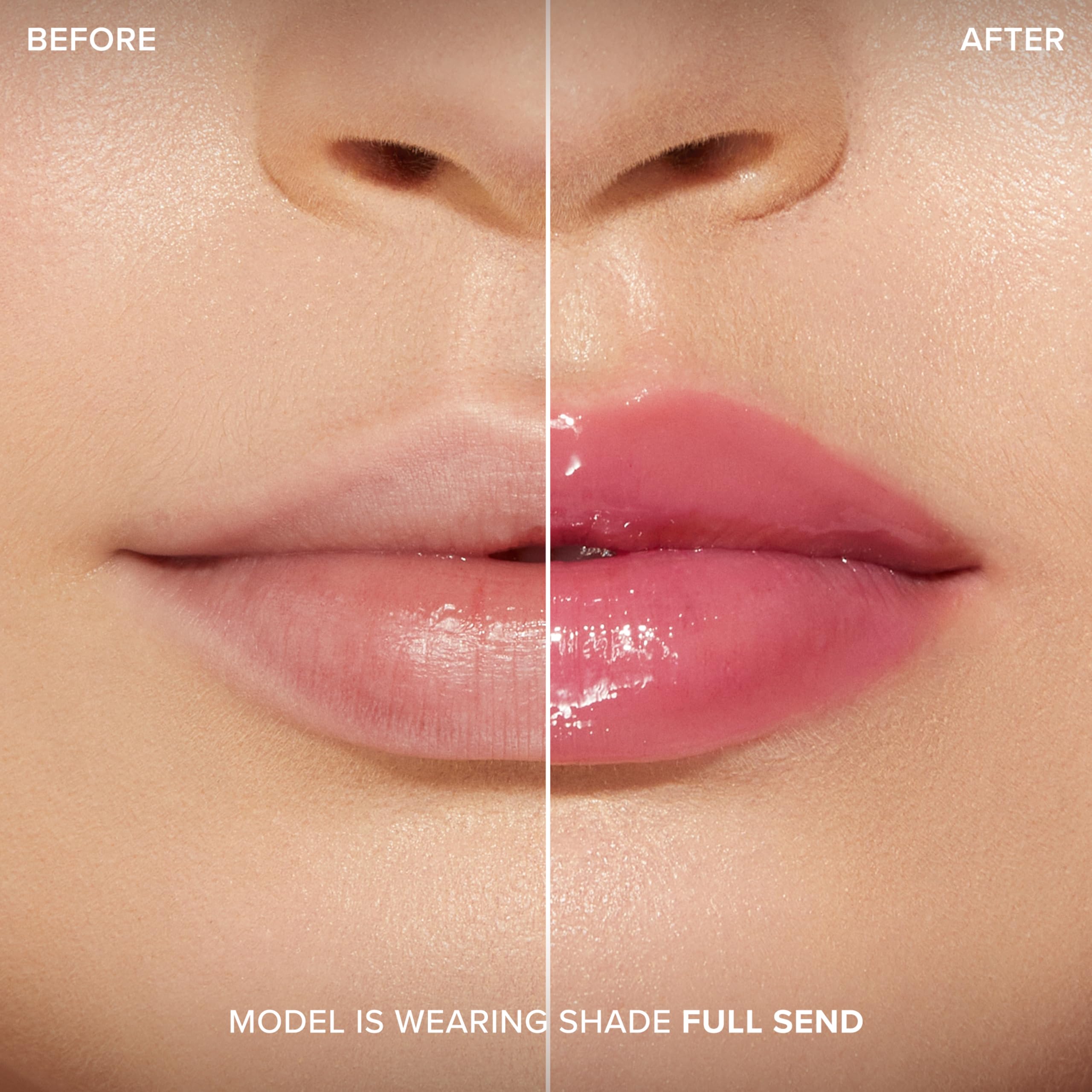 Labios suaves tras la aplicación de Too Faced Lip Injection