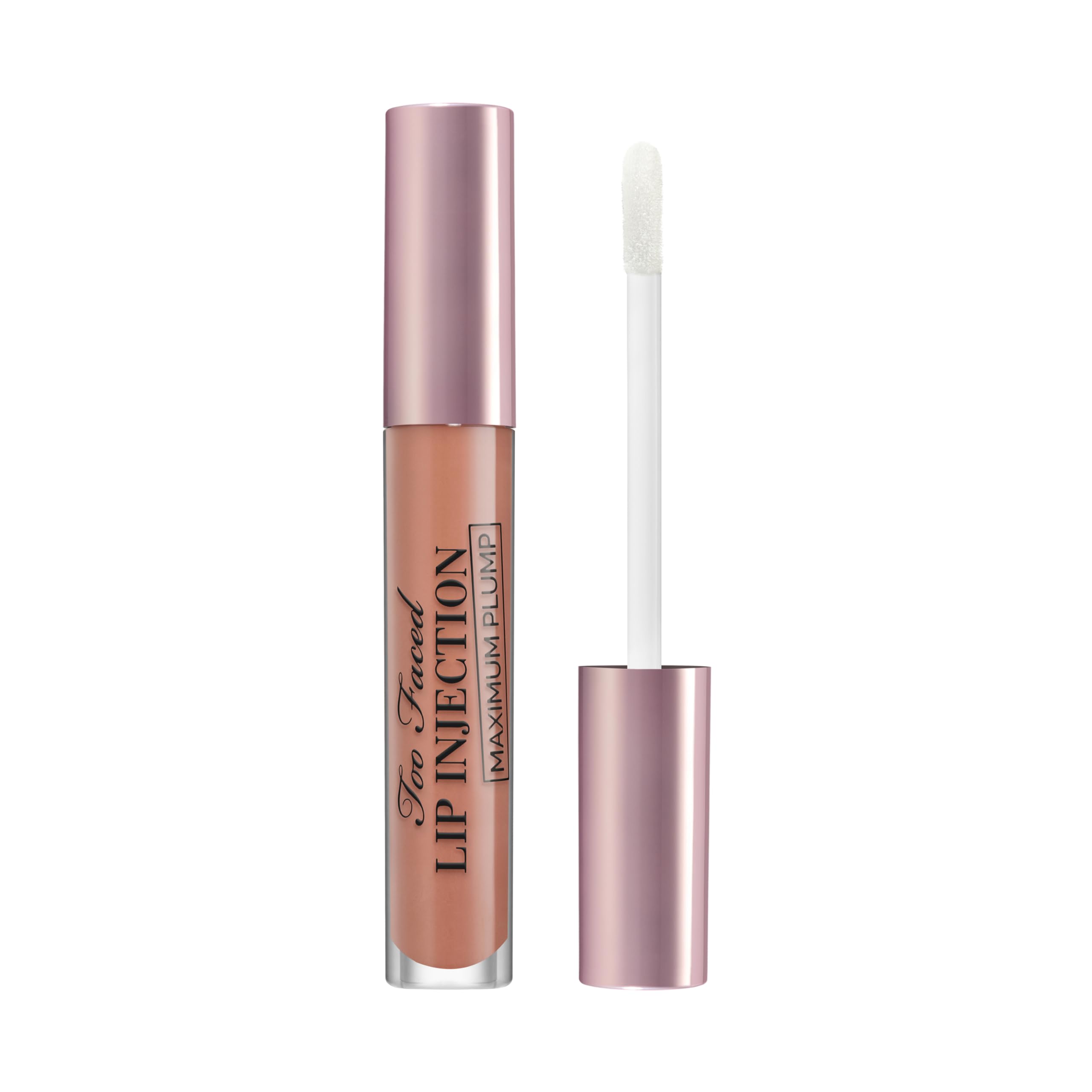 Frasco de Too Faced Lip Injection Máximo Volumen listo para uso diario y resultados visibles.