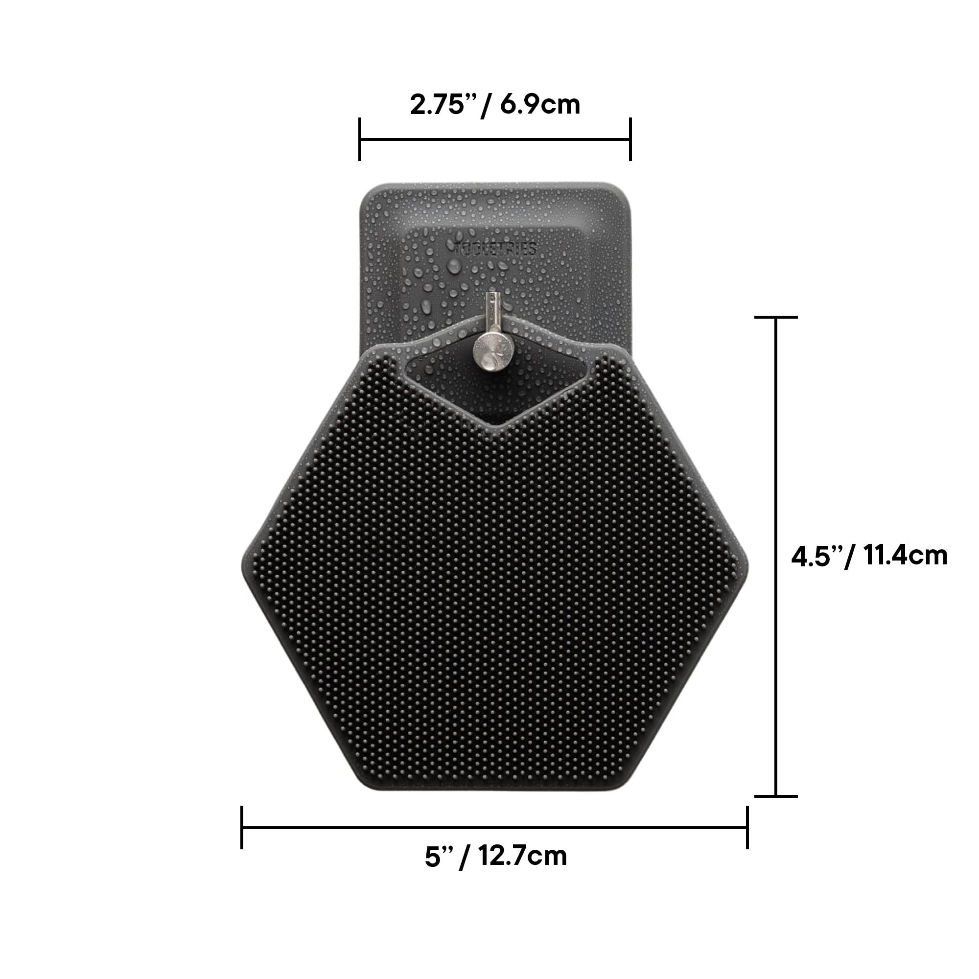 TOOLETRIES dimensiones del cepillo 5x4.5 pulgadas para un tamaño cómodo