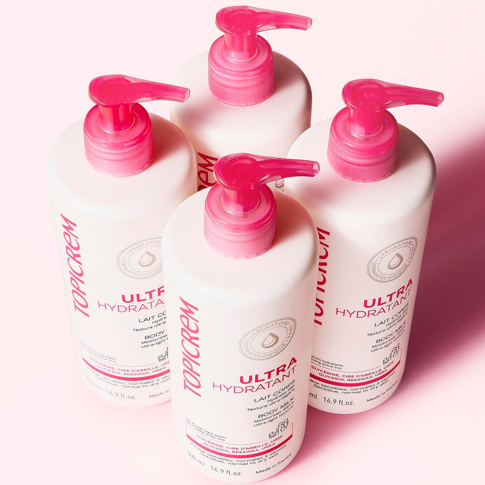 Topicrem Leche corporal apta para piel de niños con piel frágil.
