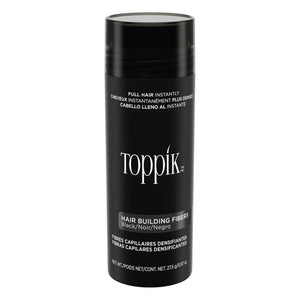 TOPPIK Fibras Capilares Negras 27-5g: densidad visible al instante.