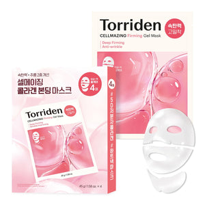 Torriden Cellmazing mascarilla gel cara cuello embosada para hidratación profunda