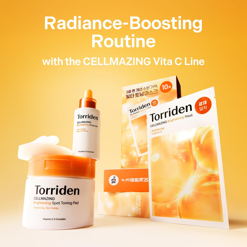 Torriden Cellmazing Vitamina C Ampolla: uso diario para rutina de cuidado.