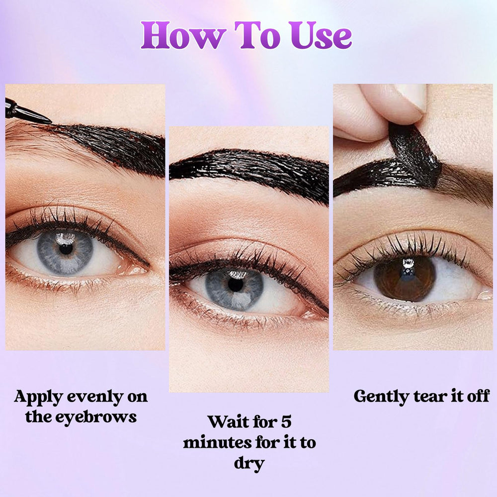 TOSOUATOP gel cejas aplicación fácil, retirada con despegado suave