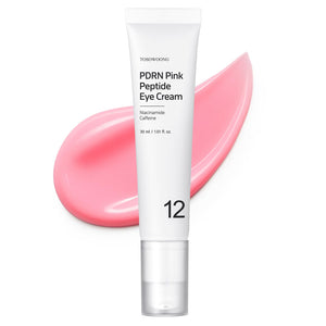 Tosowoong PDRN rosa crema de ojos con péptidos suaviza ojeras.