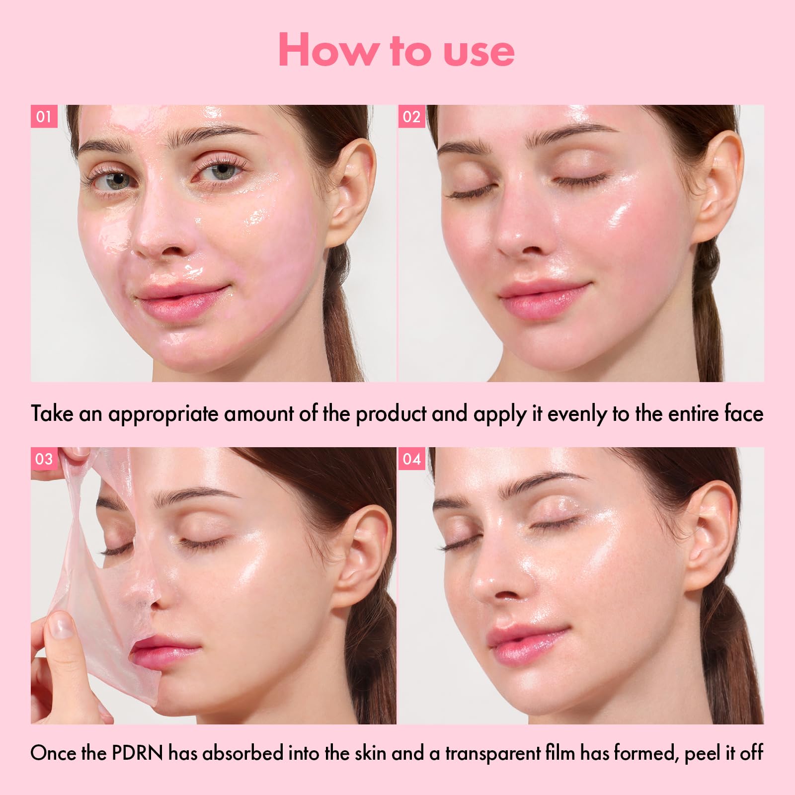 TOSOWOONG Real Pink PDRN Fit: retirada suave sin tirones