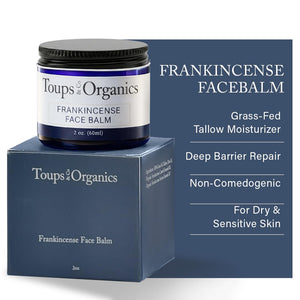 Toups y Co bálsamo facial de incienso, hidratación suave y profunda.