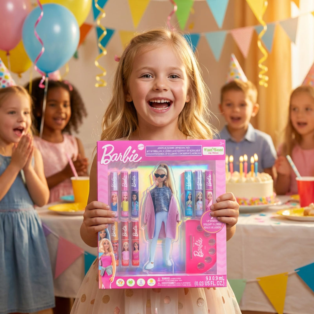 Townley Girl Barbie brillos labiales sabor chicle para juego