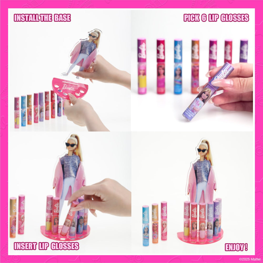 Townley Girl Barbie brillos labiales sabor fresa para looks frescos