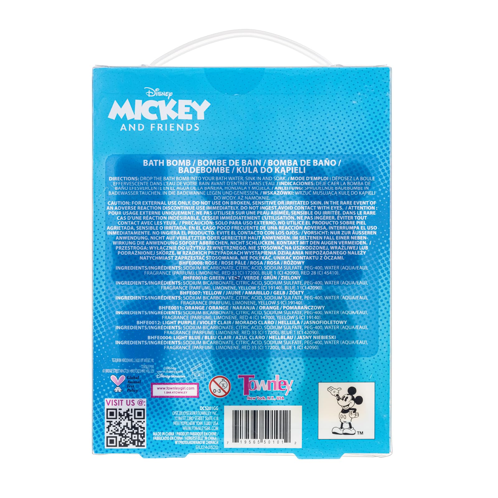 Townley Girl set de seis bombas de baño listas para regalo o fiesta