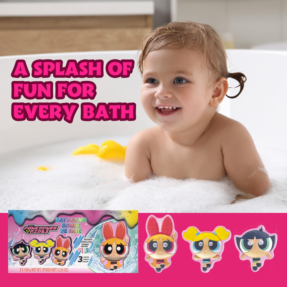 Townley Girl bomba de baño Powerpuff colores brillantes para la hora del baño